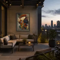 Composizione — Terrasse de penthouse urbain