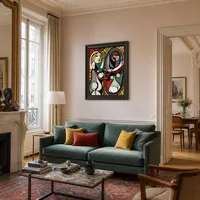 Fille devant le miroir — Appartement parisien
