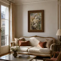 Fille avec mandoline (Fanny Tellier) — Appartement parisien