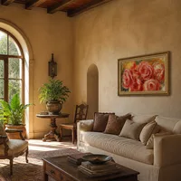 Roses rouges — Villa italienne