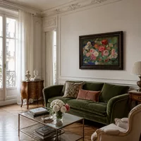 Des roses — Appartement parisien