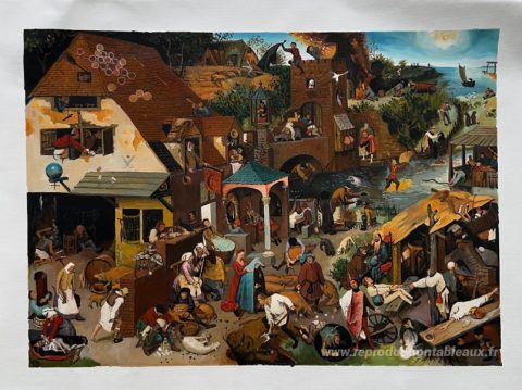 Ce tableau, peint à la main par nos artistes