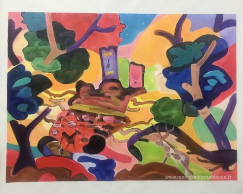 Ce tableau, peint à la main par nos artistes