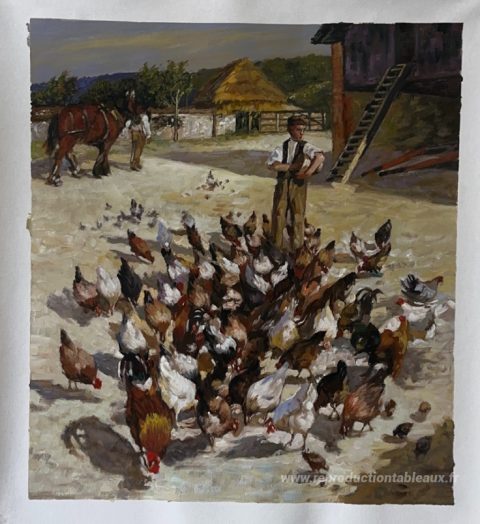 Ce tableau, peint à la main par nos artistes