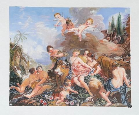 Ce tableau, peint à la main par nos artistes