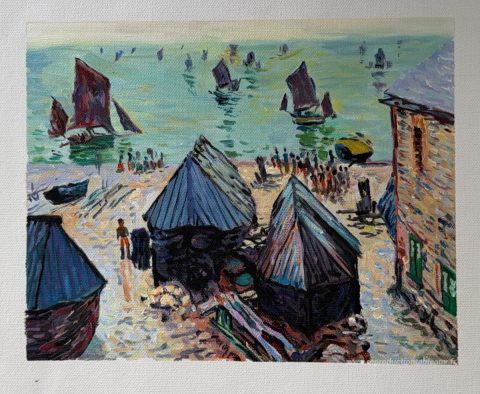 Ce tableau, peint à la main par nos artistes