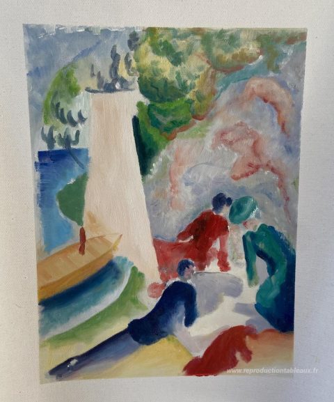 Ce tableau, peint à la main par nos artistes