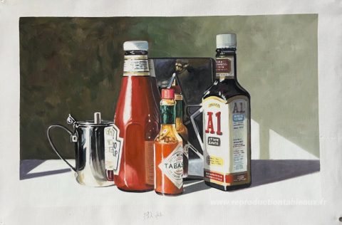 Ce tableau, peint à la main par nos artistes