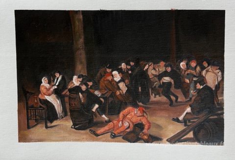 Ce tableau, peint à la main par nos artistes