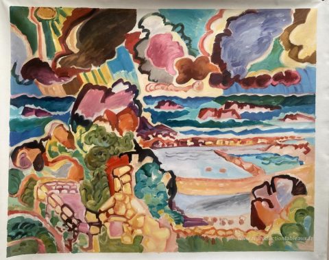 Ce tableau, peint à la main par nos artistes