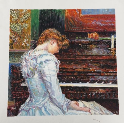 Ce tableau, peint à la main par nos artistes