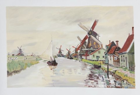 Ce tableau, peint à la main par nos artistes