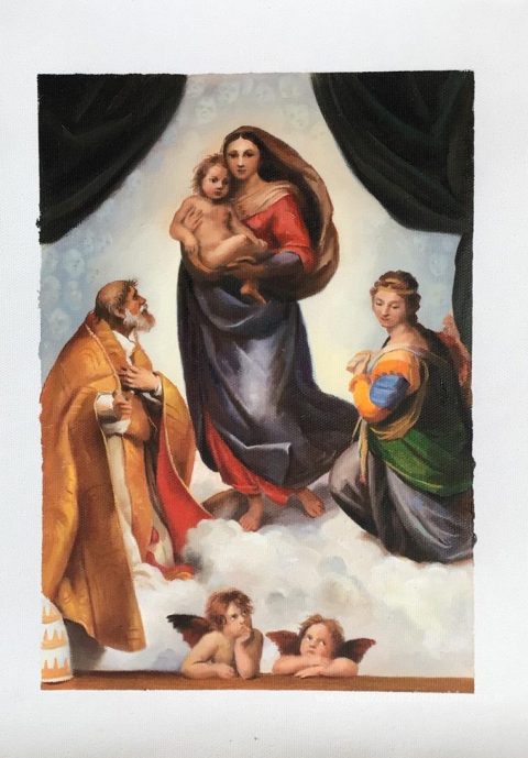 Ce tableau, peint à la main par nos artistes