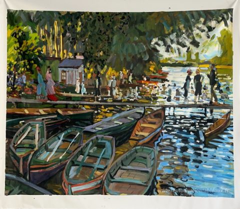 Ce tableau, peint à la main par nos artistes