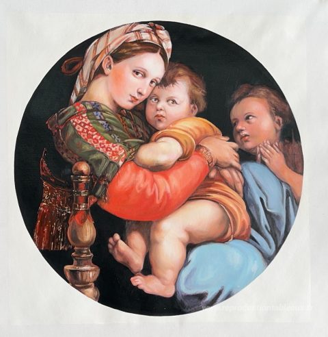 Ce tableau, peint à la main par nos artistes