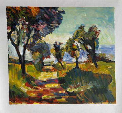 Ce tableau, peint à la main par nos artistes