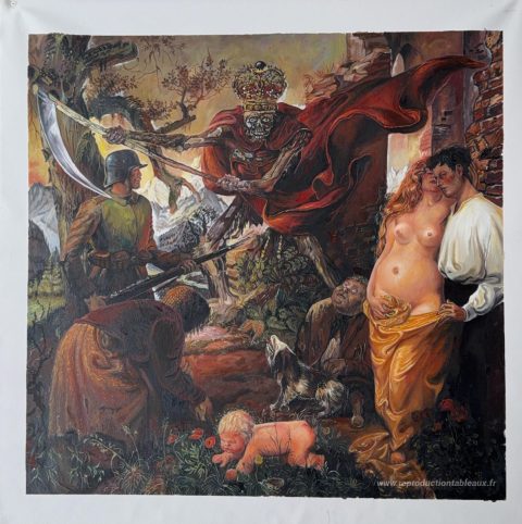 Ce tableau, peint à la main par nos artistes