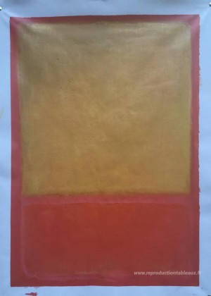 Ocre et rouge sur rouge