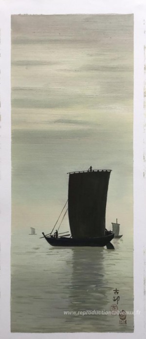 Bateaux de pêche en mer