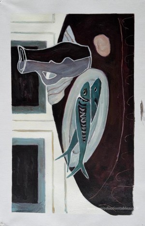 Bouteille et poisson