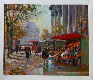 Vendeur de fleurs à La Madeleine