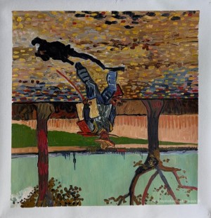 Selfportrait sur la route de Tarascon (le peintre sur le chemin 