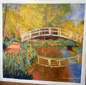Le pont japonais (le pont dans le jardin de Monet)
