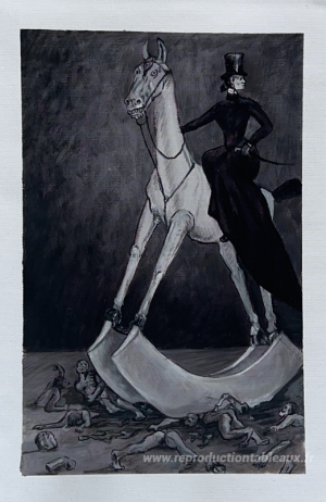 La dame sur le cheval