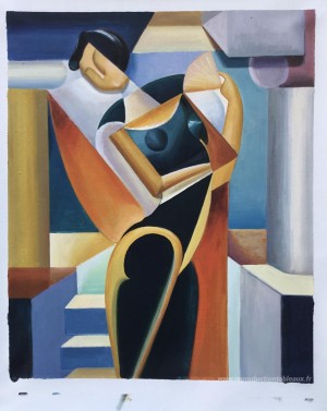 Femme avec un fan ii