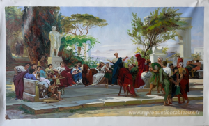 Horatius lit avant Maecenas