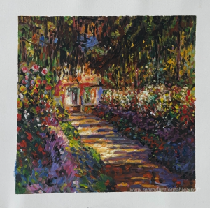 Pathway dans le jardin de Monet à Giverny