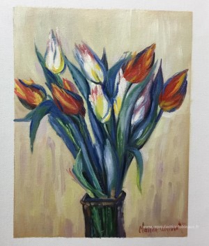 Vase de tulipes