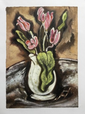 Vase de tulipes