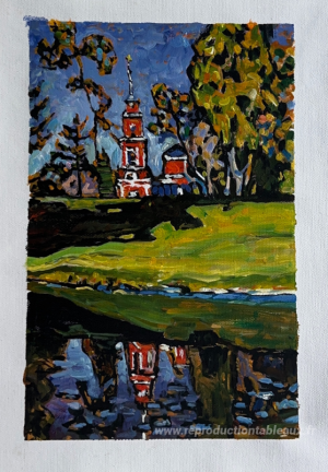 Okhtyrka. Église rouge.