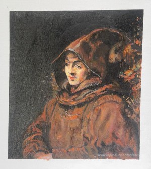 Titus van Rijn dans l'habitude d'un moine