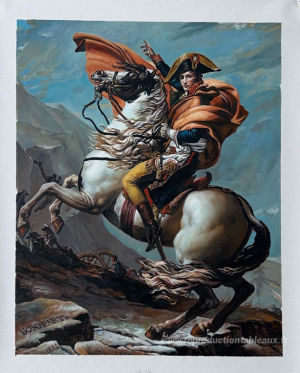 Napoléon traversant les Alpes au St Bernard Pass, 20 mai 1800