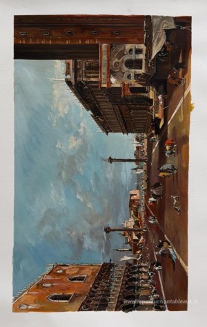 Vue de Piazzetta San Marco vers le San Giorgio Maggiore