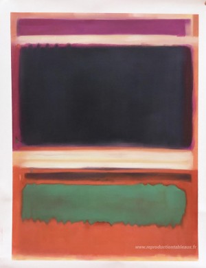 No.3 / No.13 (Magenta, noir, vert sur orange)