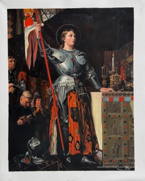 Joan de l'arc sur la corronation de Charles VII dans la cathédra