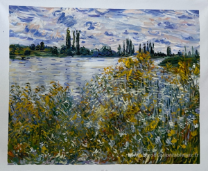 Île de fleurs sur Siene près de Vetheuil