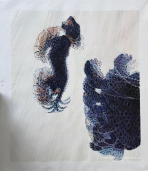 Dynamisme d'un chien en laisse