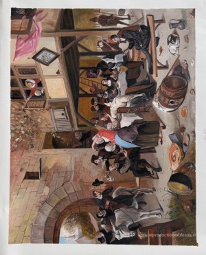 Fête de la Chambre des rhétoriciens près d'une porte de la ville